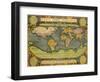 Oval World Map 1598-Abraham Ortelius-Framed Giclee Print