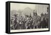 Ovation Offered to Otto Von Bismarck When Leaving the Chancellor's Mansion-null-Framed Stretched Canvas