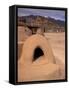 Oven in Taos Pueblo, Rio Grande Valley, New Mexico, USA-Art Wolfe-Framed Stretched Canvas