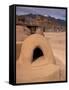 Oven in Taos Pueblo, Rio Grande Valley, New Mexico, USA-Art Wolfe-Framed Stretched Canvas