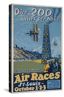 Over 200 Miles Per Hour, 1923 St Louis Air Races-null-Stretched Canvas