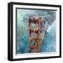 Over Golden Gate-Mark Lague-Framed Art Print