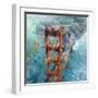 Over Golden Gate-Mark Lague-Framed Art Print