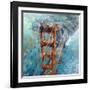 Over Golden Gate-Mark Lague-Framed Art Print