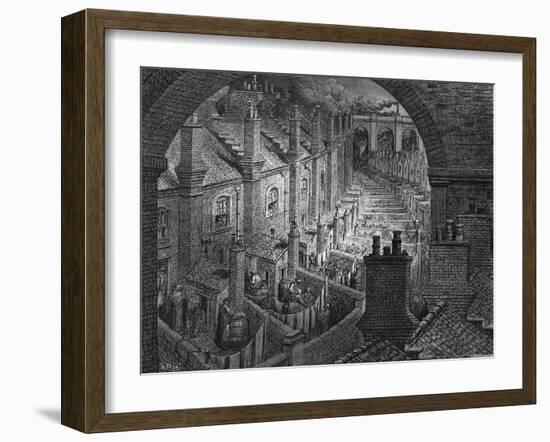 Over London by Rail, 1872-Adolphe François Pannemaker-Framed Giclee Print