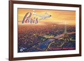 Over Paris-Kerne Erickson-Framed Premium Giclee Print