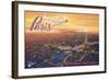 Over Paris-Kerne Erickson-Framed Art Print