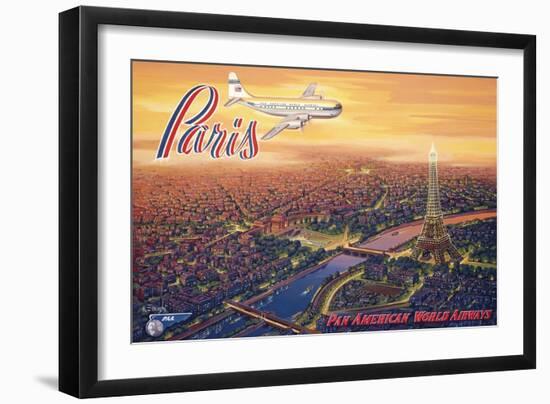 Over Paris-Kerne Erickson-Framed Art Print