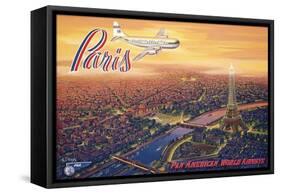 Over Paris-Kerne Erickson-Framed Stretched Canvas