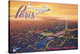 Over Paris-Kerne Erickson-Stretched Canvas