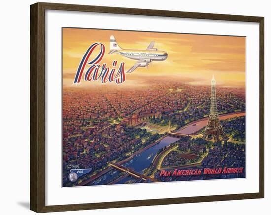 Over Paris-Kerne Erickson-Framed Art Print