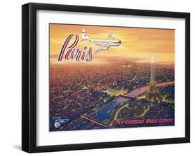 Over Paris-Kerne Erickson-Framed Art Print