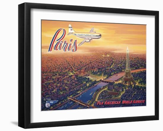 Over Paris-Kerne Erickson-Framed Art Print