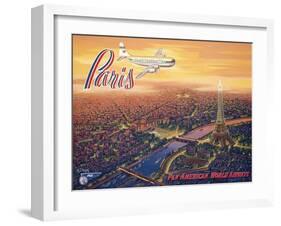 Over Paris-Kerne Erickson-Framed Art Print