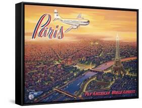 Over Paris-Kerne Erickson-Framed Stretched Canvas