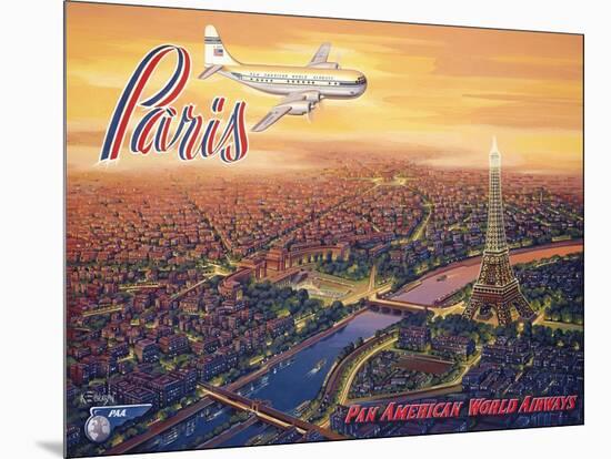 Over Paris-Kerne Erickson-Mounted Art Print