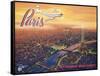 Over Paris-Kerne Erickson-Framed Stretched Canvas