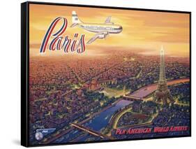 Over Paris-Kerne Erickson-Framed Stretched Canvas