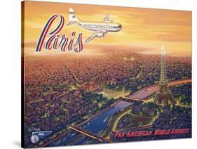 Over Paris-Kerne Erickson-Stretched Canvas