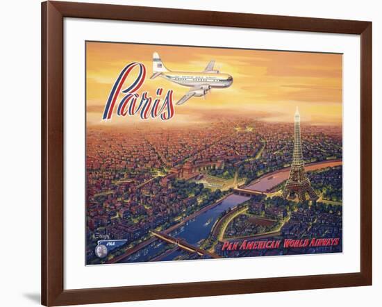 Over Paris-Kerne Erickson-Framed Art Print