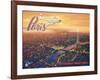 Over Paris-Kerne Erickson-Framed Art Print