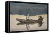 Over sea and river, 1904-Theodor Severin Kittelsen-Framed Stretched Canvas