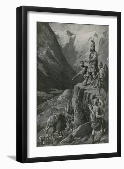 Over the Alps to the Gates of Rome-Charles Mills Sheldon-Framed Giclee Print