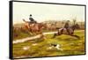 Over the Ditch (Late 19th Century)-George Derville Rowlandson-Framed Stretched Canvas