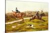 Over the Ditch (Late 19th Century)-George Derville Rowlandson-Stretched Canvas