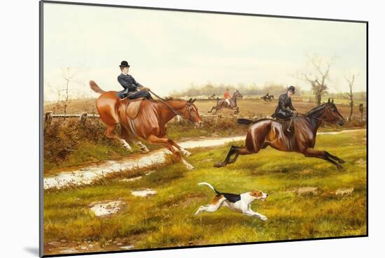 Over the Ditch (Late 19th Century)-George Derville Rowlandson-Mounted Premium Giclee Print