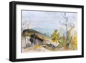 Over The Dune, Clarkes Beach-Ann Gordon-Framed Art Print