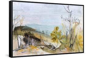 Over The Dune, Clarkes Beach-Ann Gordon-Framed Stretched Canvas