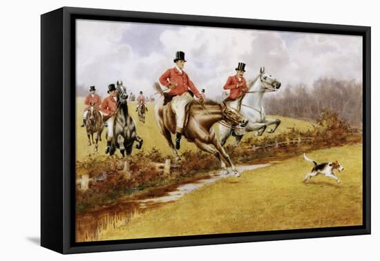 Over the Fence-Warren Williams-Framed Stretched Canvas