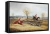 Over the Fence-Henry Thomas Alken-Framed Stretched Canvas