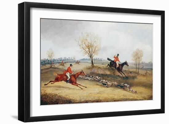 Over the Fence-Henry Thomas Alken-Framed Giclee Print