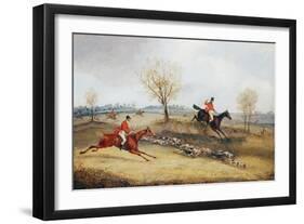 Over the Fence-Henry Thomas Alken-Framed Giclee Print