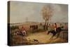 Over the Fence-Henry Thomas Alken-Stretched Canvas