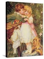Over the Garden Wall-Frederick Morgan-Stretched Canvas