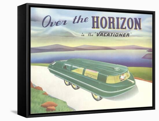 Over the Horizon Vacationer-null-Framed Stretched Canvas