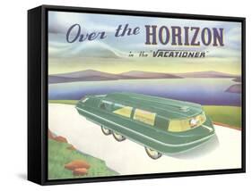 Over the Horizon Vacationer-null-Framed Stretched Canvas