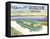 Over the Horizon Vacationer-null-Framed Stretched Canvas