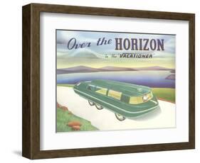 Over the Horizon Vacationer-null-Framed Art Print