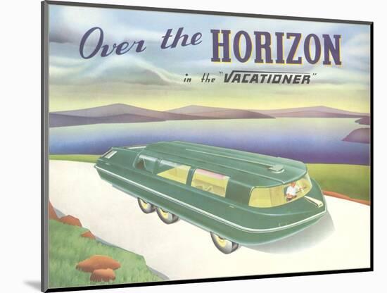 Over the Horizon Vacationer-null-Mounted Art Print