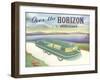 Over the Horizon Vacationer-null-Framed Art Print