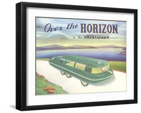 Over the Horizon Vacationer-null-Framed Art Print