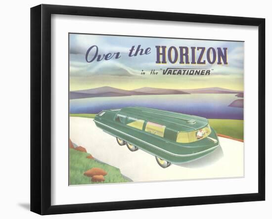 Over the Horizon Vacationer-null-Framed Art Print