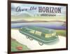 Over the Horizon Vacationer-null-Framed Art Print