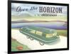 Over the Horizon Vacationer-null-Framed Art Print