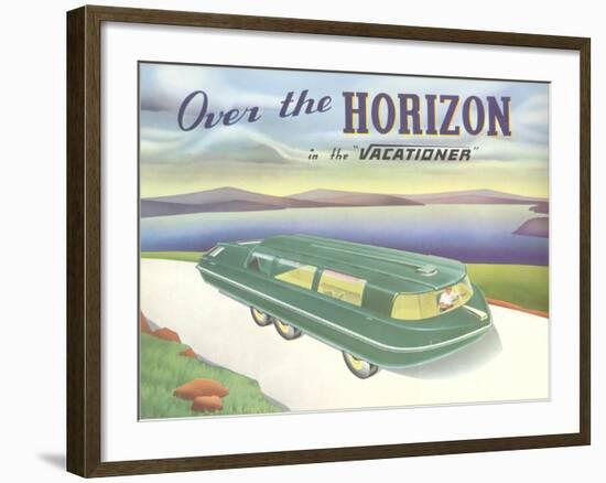 Over the Horizon Vacationer-null-Framed Art Print