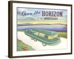 Over the Horizon Vacationer-null-Framed Art Print